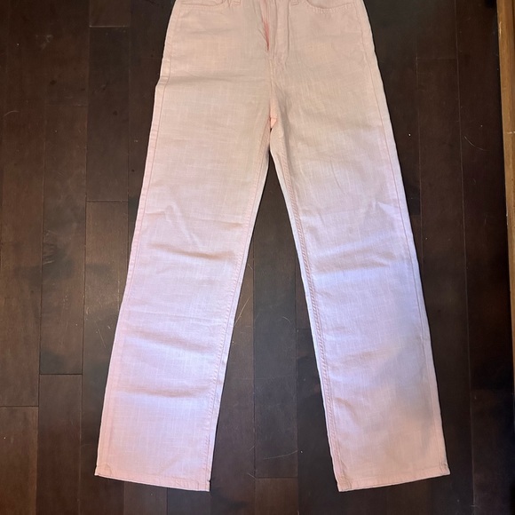 Pink Linen Pants - Picture 3 of 4